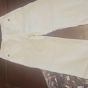 NWT White wide leg pants